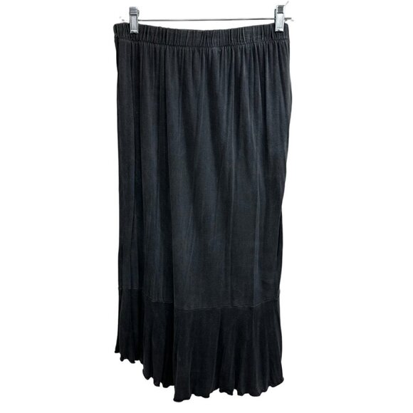 Altar'd State Super Soft Ruffle Wrap Midi Skirt, Gray, Large - Picture 5 of 9
